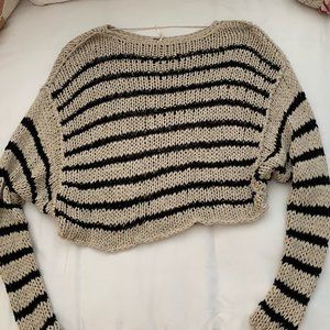 Free People crop knit sweater